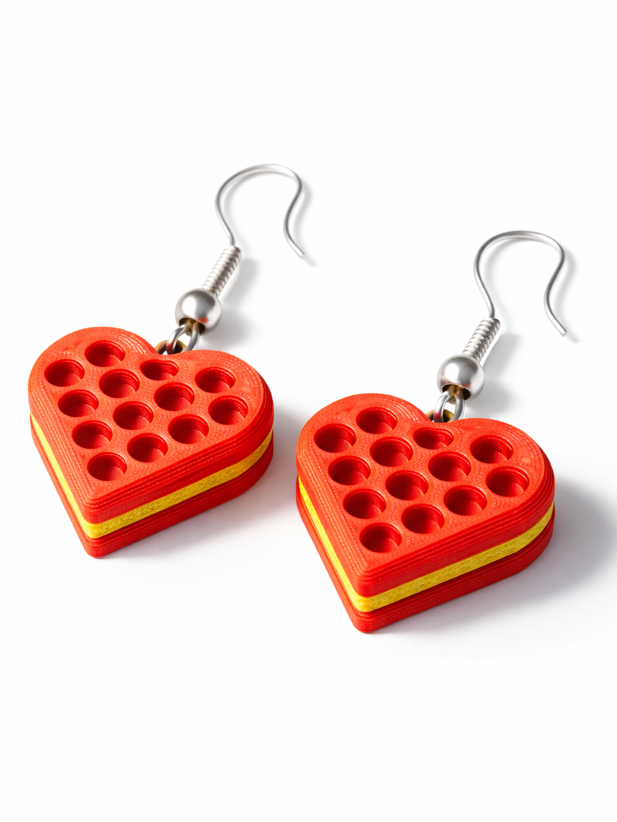 Heart Cookie Earrings - thumbnail 2